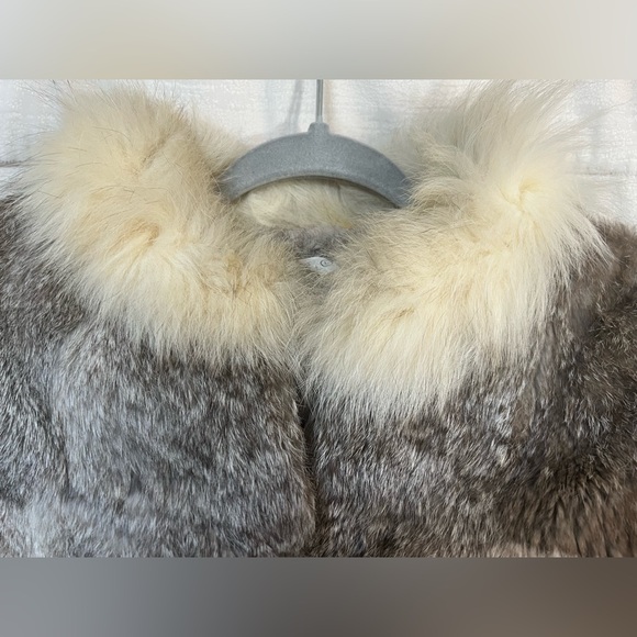 Ada Vintage PreOwned Size L Dyed Genuine Rabbit Lined Fur Teddy Coat - Picture 2 of 10